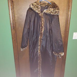 LEOPARD Laced Trench coat
